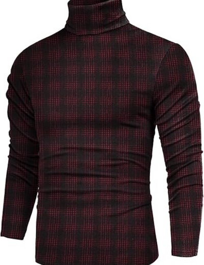 Dacian | Herren Rollkragenpullover Schwarz | Kurz