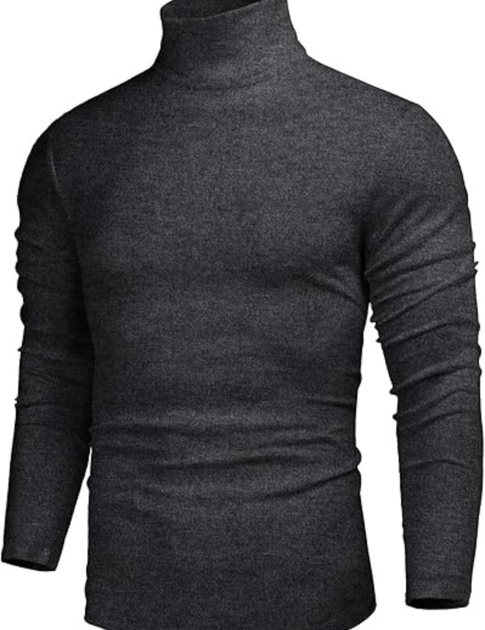 Dacian | Herren Rollkragenpullover Schwarz | Kurz