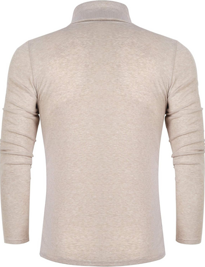 Dacian | Herren Rollkragenpullover Schwarz | Kurz