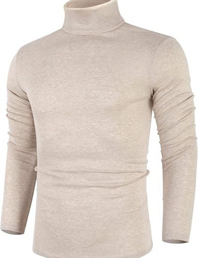 Dacian | Herren Rollkragenpullover Schwarz | Kurz