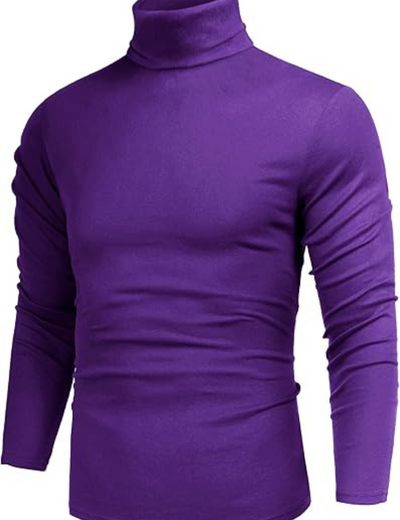Dacian | Herren Rollkragenpullover Schwarz | Kurz