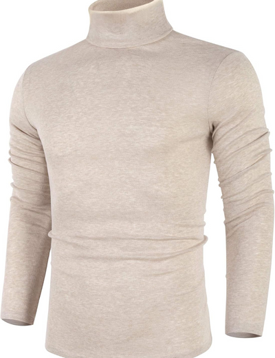 Dacian | Herren Rollkragenpullover Schwarz | Kurz