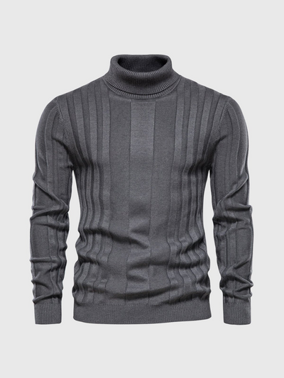 Keifer | Herren Rollkragenpullover Schwarz | Warme