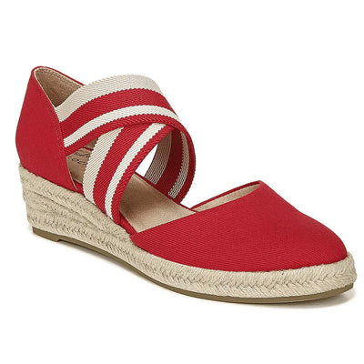 Brenda – Stilvolle, atmungsaktive Keilschuhe aus Canvas