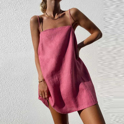 Damen Slipkleid – Satin-Optik – Verstellbare Träger – Eleganter Schnitt