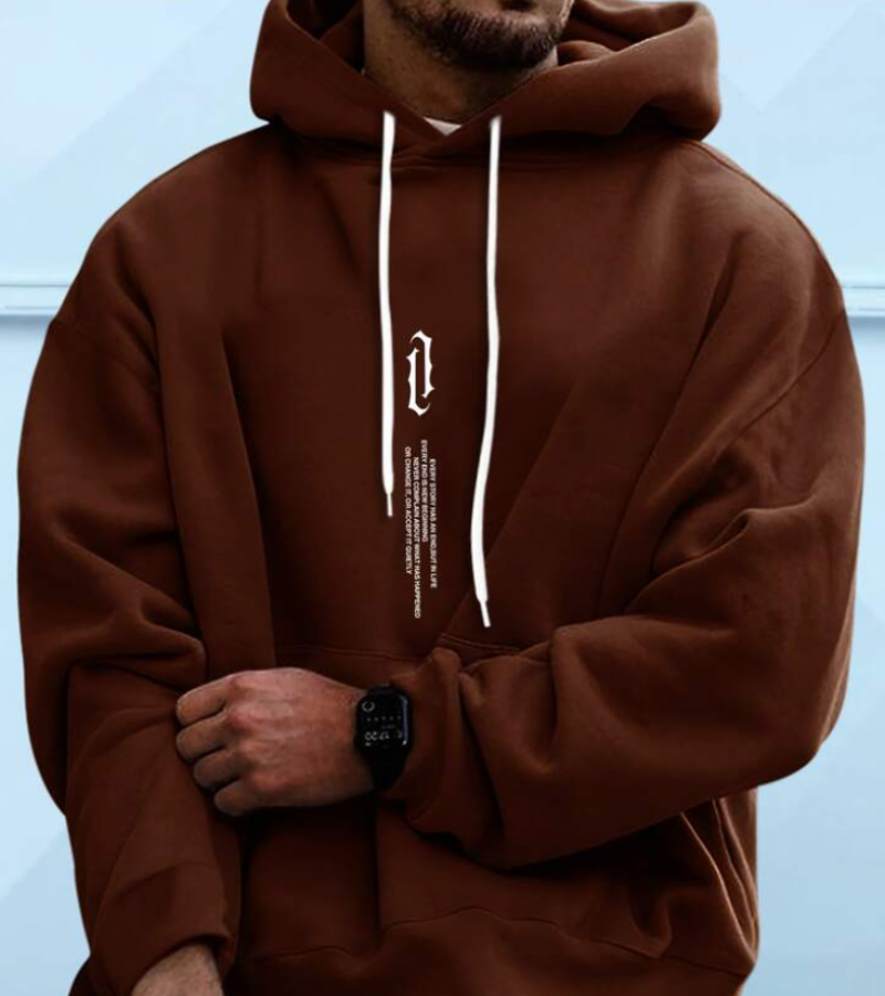 Elvis | Herren Oversize Hoodie | Schwarz Kapuzenpullover