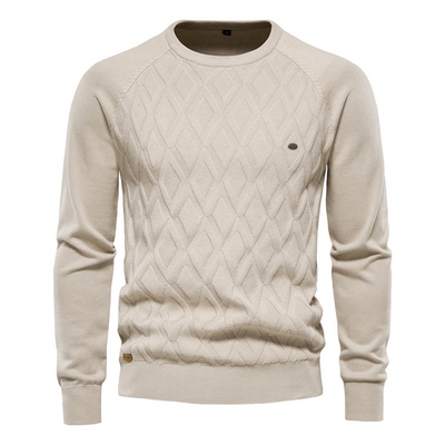 Aldred | Herren Schwarzer Pullover | Kurz Sweater