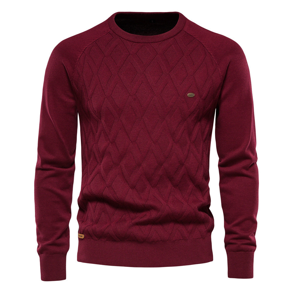 Aldred | Herren Schwarzer Pullover | Kurz Sweater