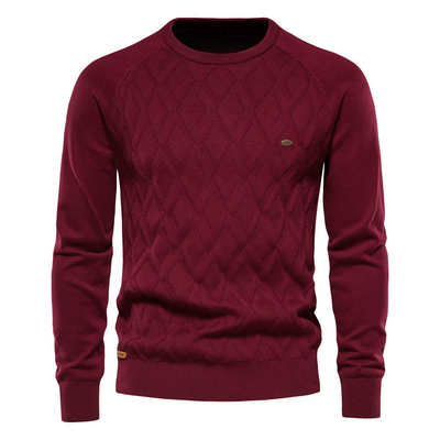 Aldred | Herren Schwarzer Pullover | Kurz Sweater
