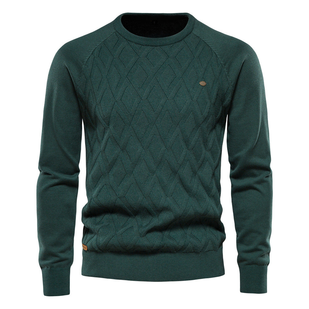 Aldred | Herren Schwarzer Pullover | Kurz Sweater