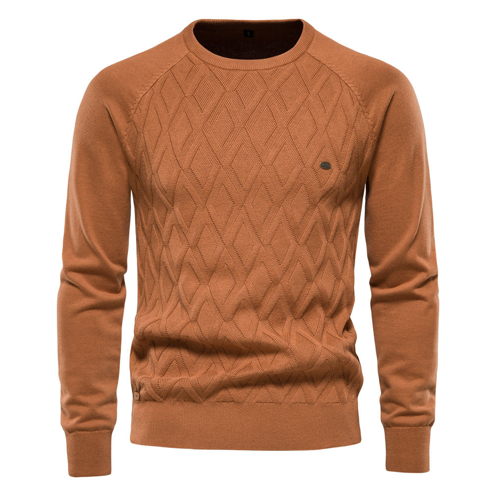 Aldred | Herren Schwarzer Pullover | Kurz Sweater