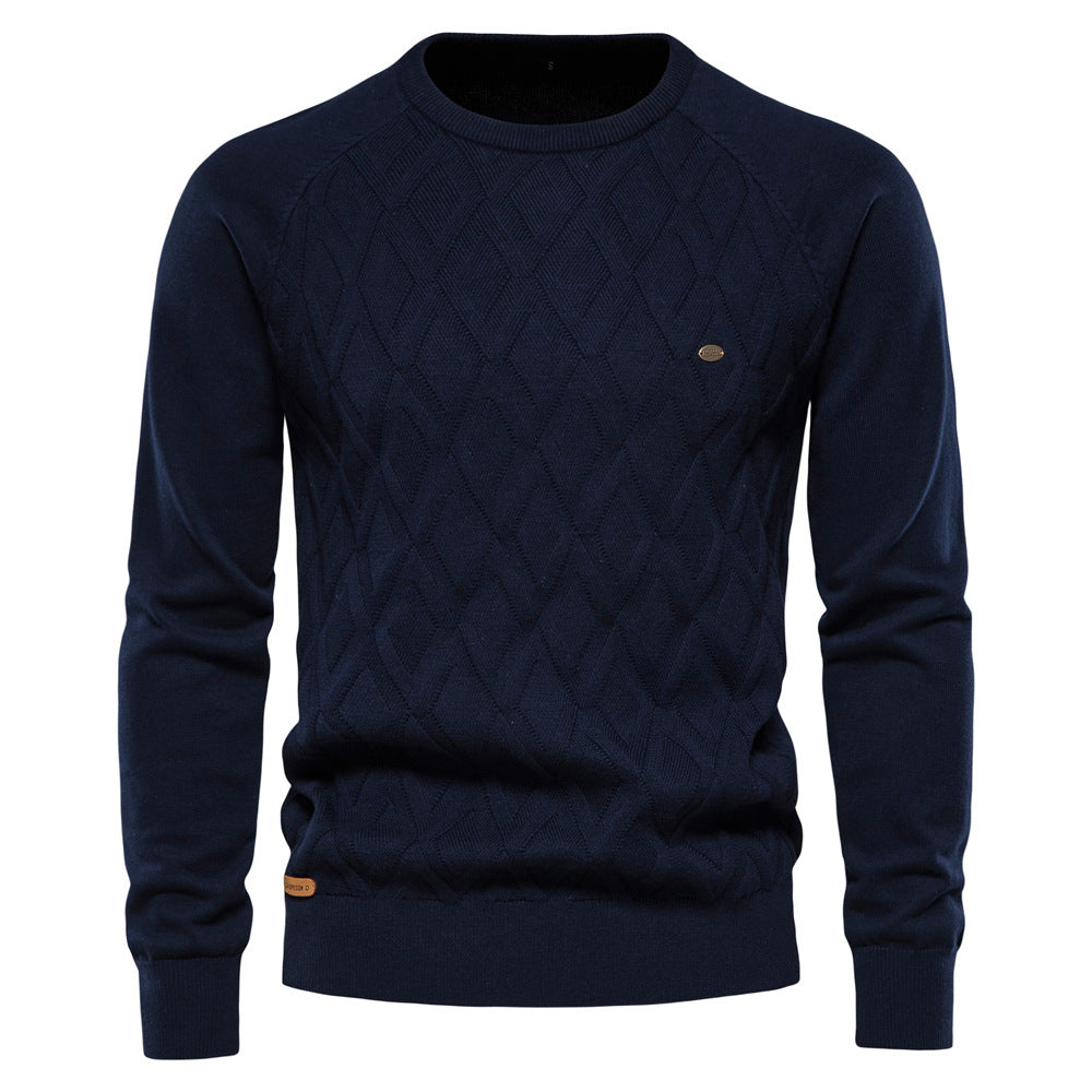 Aldred | Herren Schwarzer Pullover | Kurz Sweater