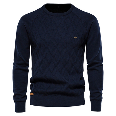 Aldred | Herren Schwarzer Pullover | Kurz Sweater