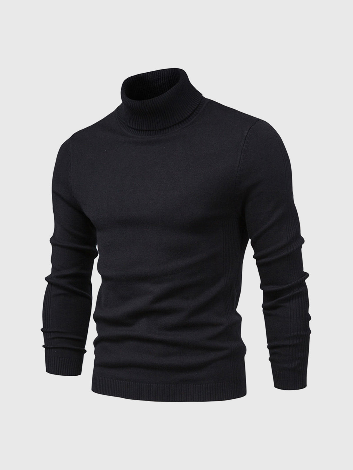 Rickiel | Rollkragenpullover Herren Schwarz | Strick pullover