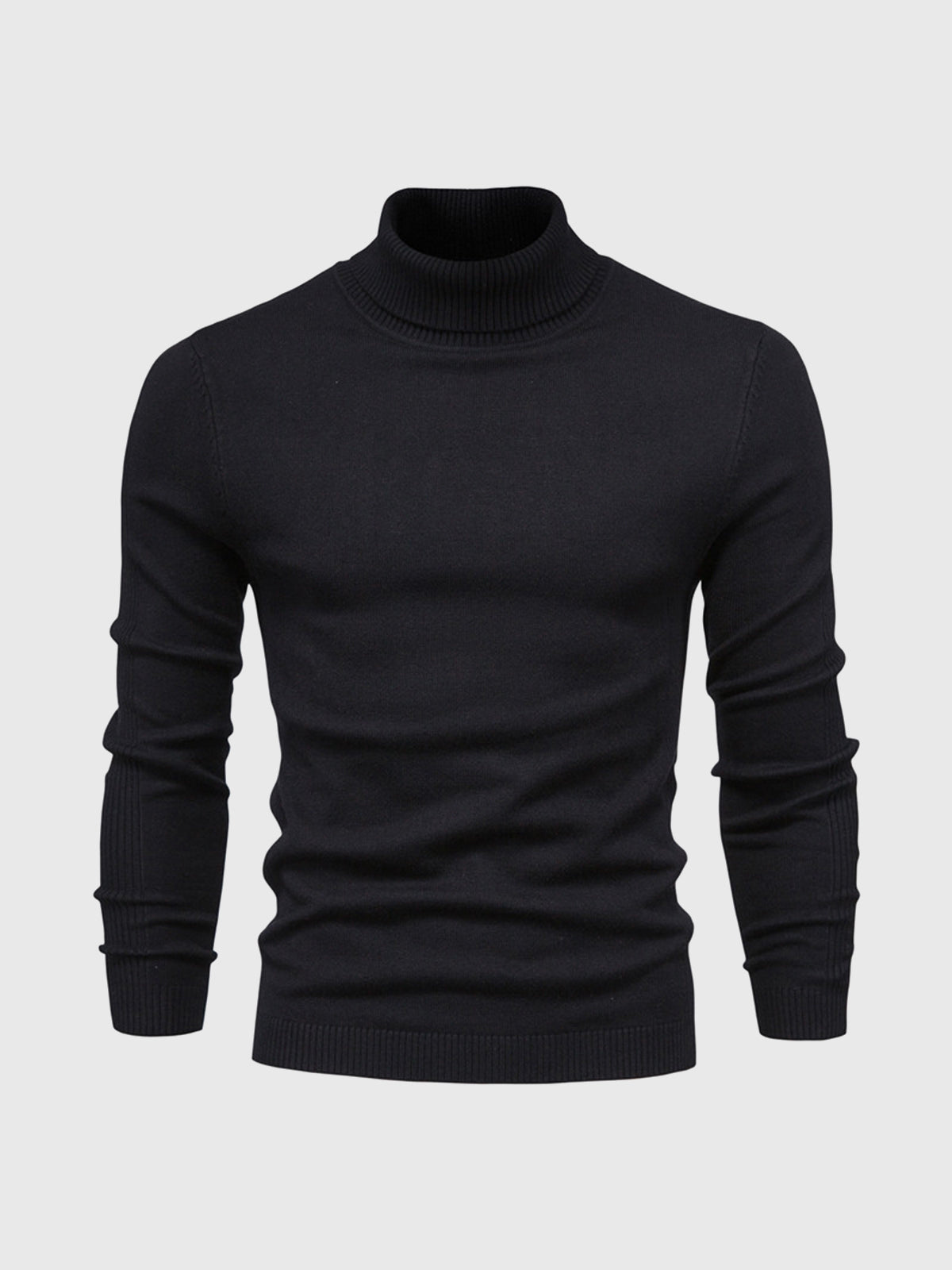 Rickiel | Rollkragenpullover Herren Schwarz | Strick pullover
