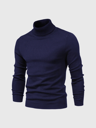 Rickiel | Rollkragenpullover Herren Schwarz | Strick pullover