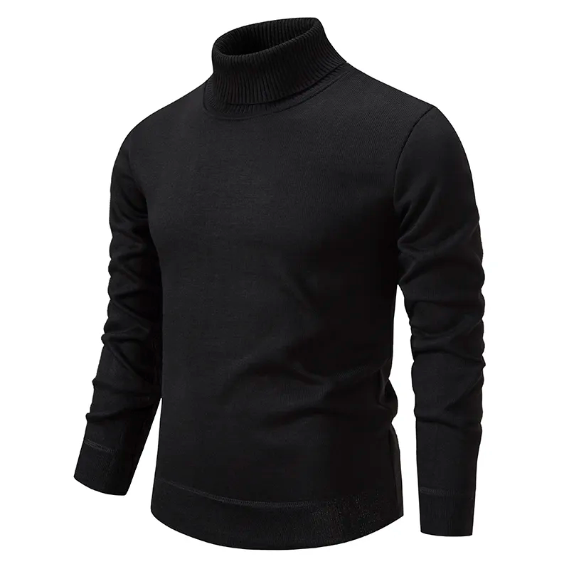 Dylan | Rollkragenpullover Herren Schwarz | Warm Pullover