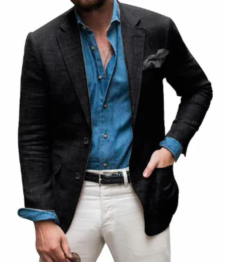 Conrad | Herren Schwarz Sakko | Weste Anzug