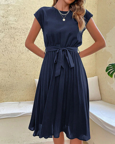 Amaura | Hochzeitsgast Kleid Plissee | Midi