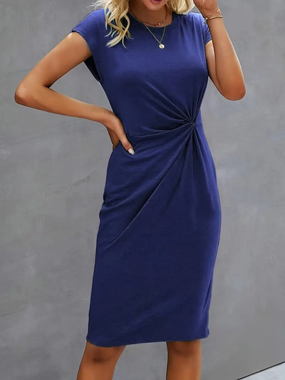 Velma | Schwarz Wickelkleid | Midi