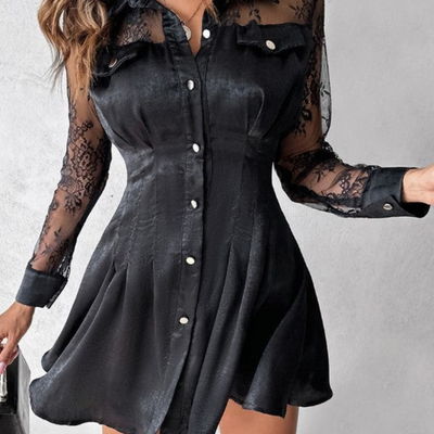 Maddie | Schwarze Partykleid | Mini