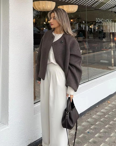 Silene | Kurzjacke Mit Rundhalsausschnitt