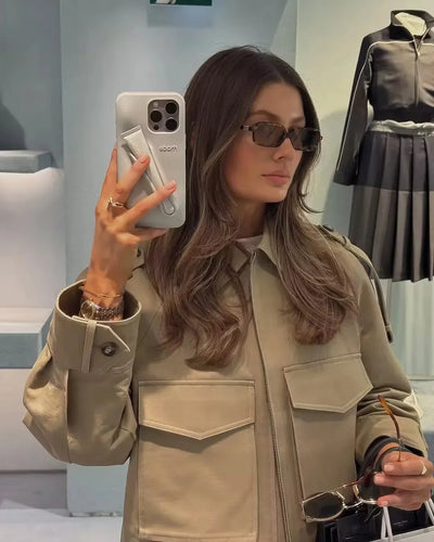 Karine | Kurz geschnittener Trenchjacke