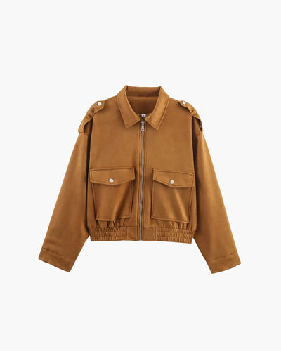 Naila | Suede Pilotjacke