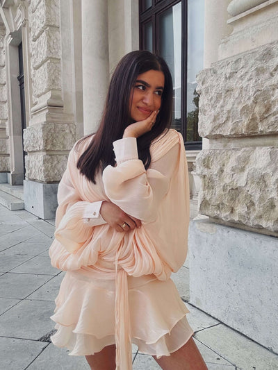 Aella | Chiffon-Minikleid Mit Volants