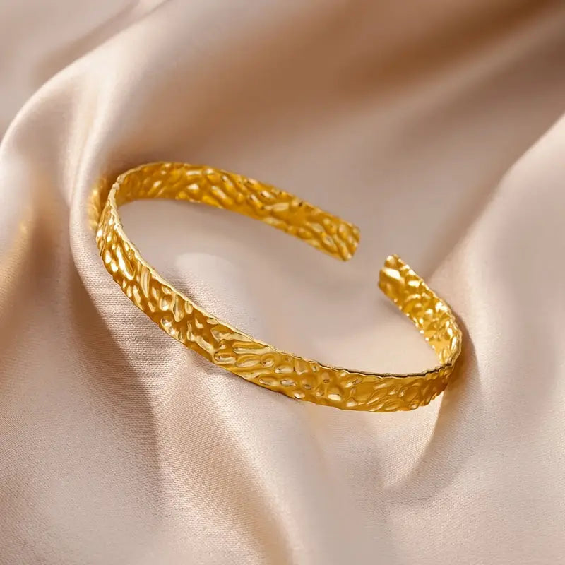 Sian Manschettenarmband - 18k vergoldet