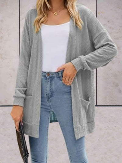 Lässige lange Strickjacke für Damen