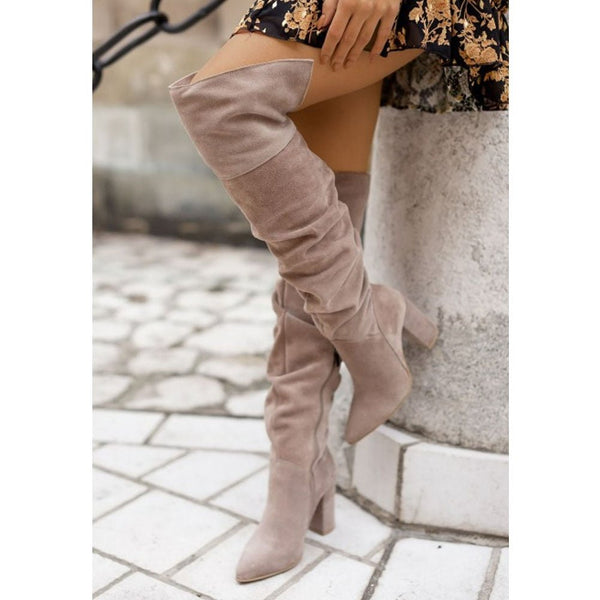 Celeste - overknee-stiefel mit hohem absatz