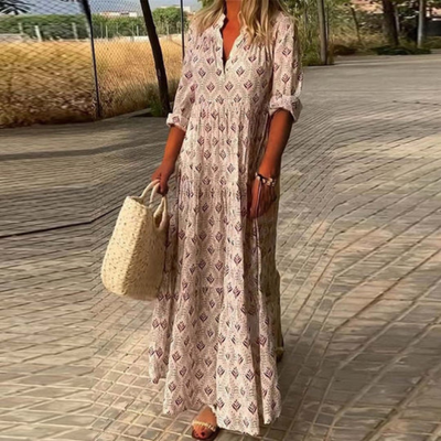 Lindsy | Sommer Boho Kleid | Maxi