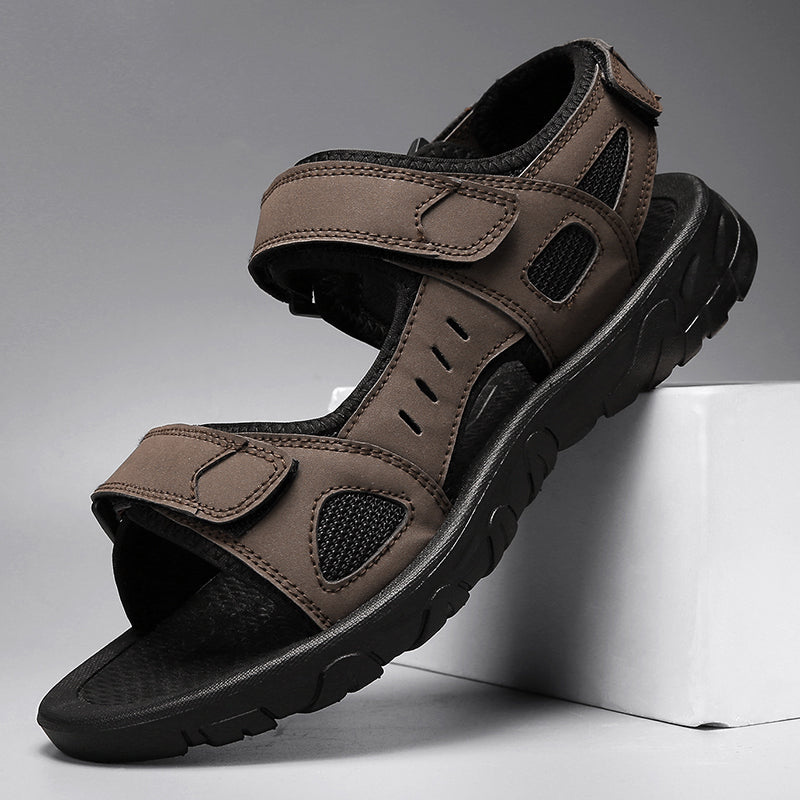 Alfonso | Herren Sommer Sandalen | Schwarze