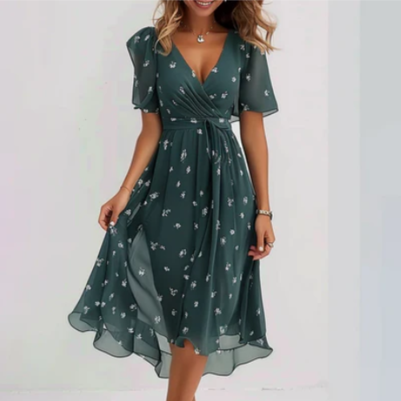 Debora | Sommer Wickelkleid | Midi