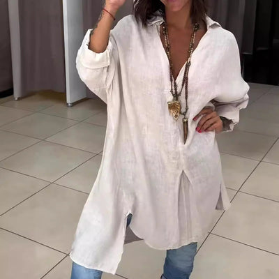 Rozalina - Stilvolles Hemd Mit V-Ausschnitt