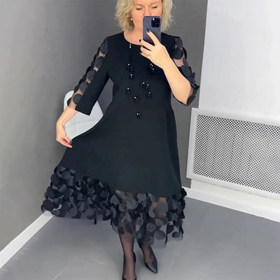 Demi | Ausgestelltes Midikleid mit Punktedekor