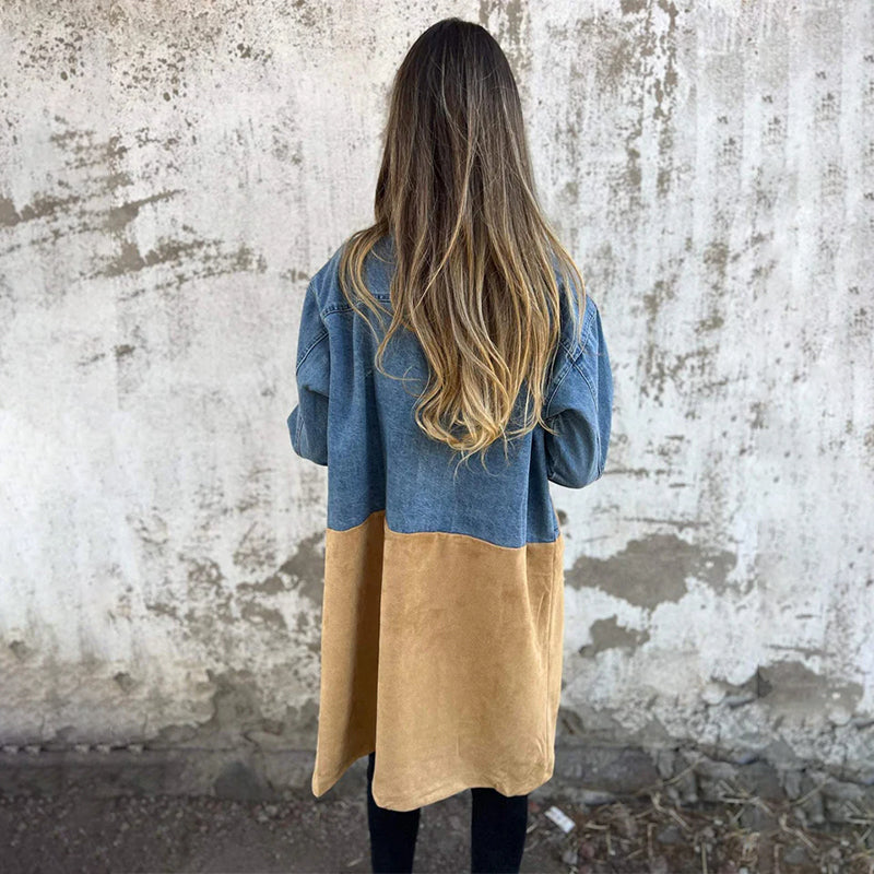 DENIM AKZENT TRENCHCOAT