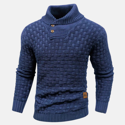 Freddy | Pullover Herren Stehkragen | Strick Sweater