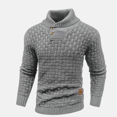 Freddy | Pullover Herren Stehkragen | Strick Sweater