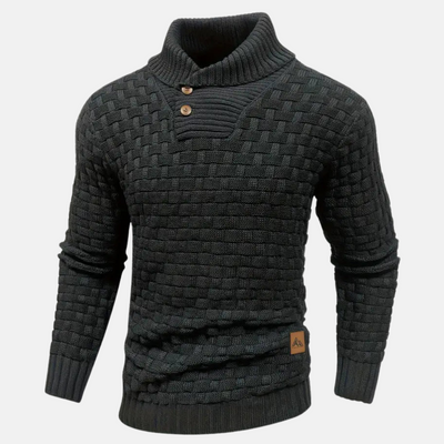 Freddy | Pullover Herren Stehkragen | Strick Sweater