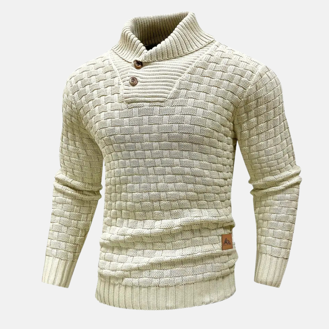 Freddy | Pullover Herren Stehkragen | Strick Sweater