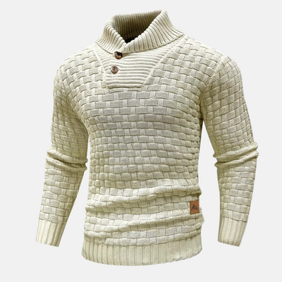 Freddy | Pullover Herren Stehkragen | Strick Sweater