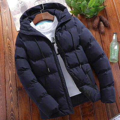 Lässiger Wintermantel mit Kapuze für Herren - Erwin