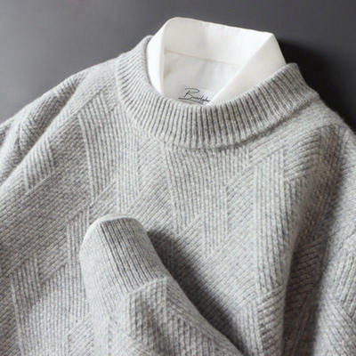 Darwin | Strick Pullover Herren | Grau Sweater