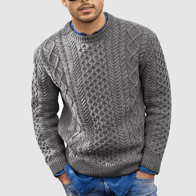 Theobald | Herren Strick Pullover | Schwarz Sweater