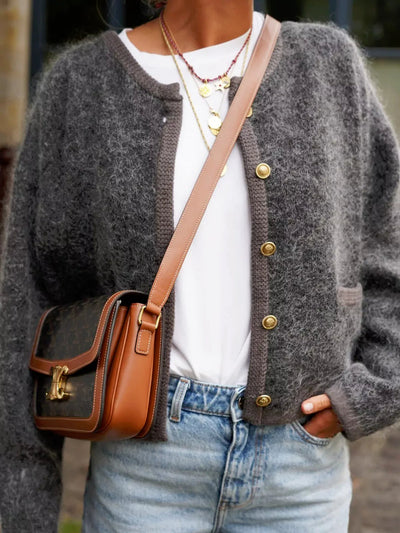 Strukturierter Strick-Cardigan - Mila