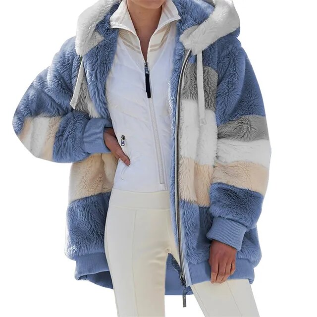 Stylische Damen-Teddy-Jacke - Karin