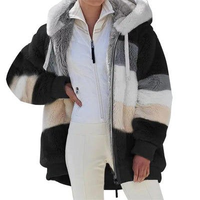 Stylische Damen-Teddy-Jacke - Karin