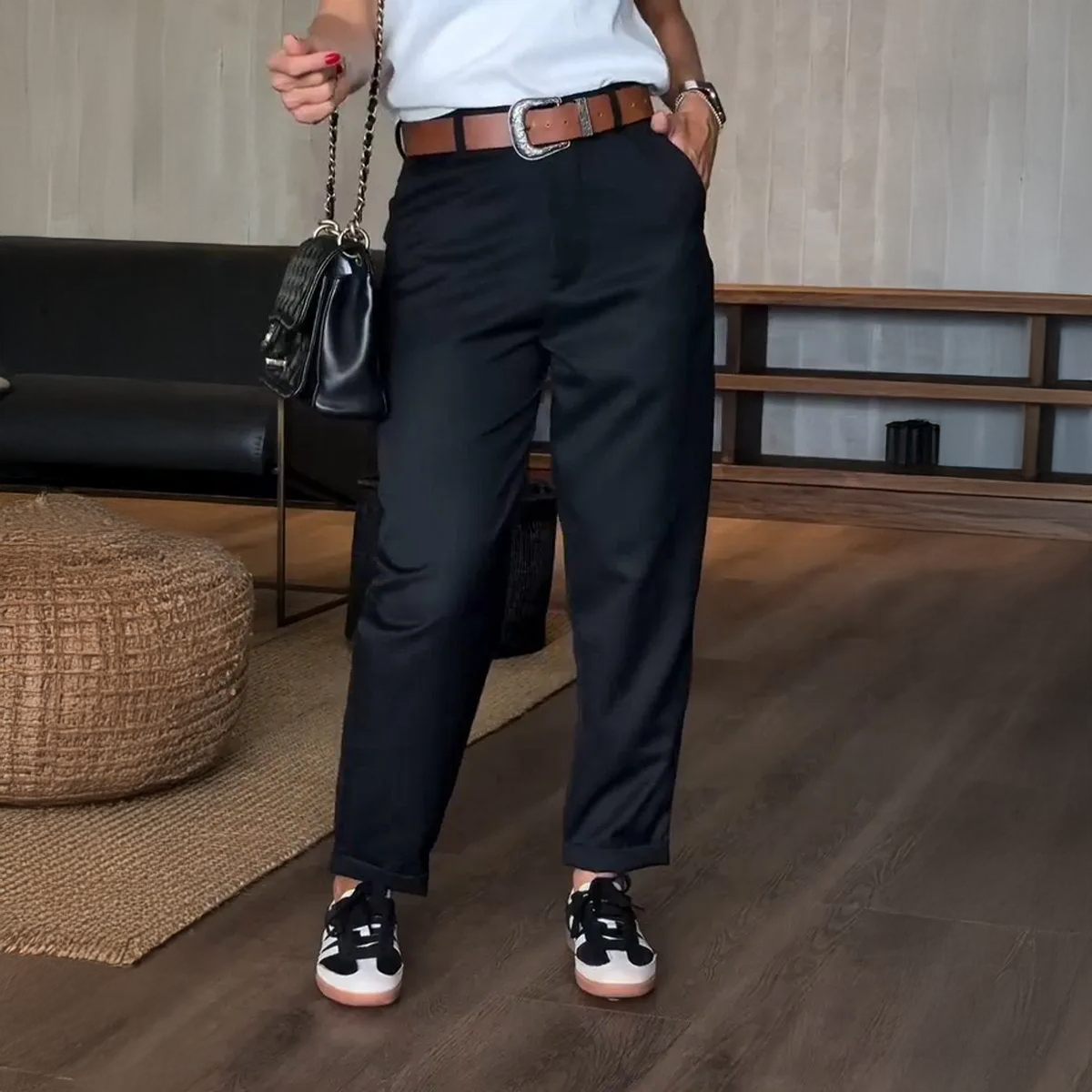 Mathilda | Gestreifte Anzughose